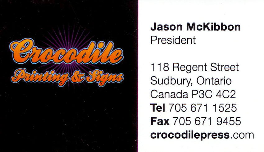 Crocodile Press Sudbury 2