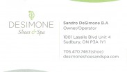 Desimone Shoes & Spa Sandro DeSimone Sudbury Ontario