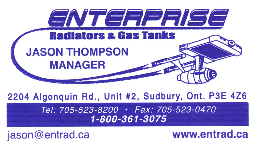 Enterprise Radiators & Gas Tanks Sudbury Ontario Automotive Car Repair