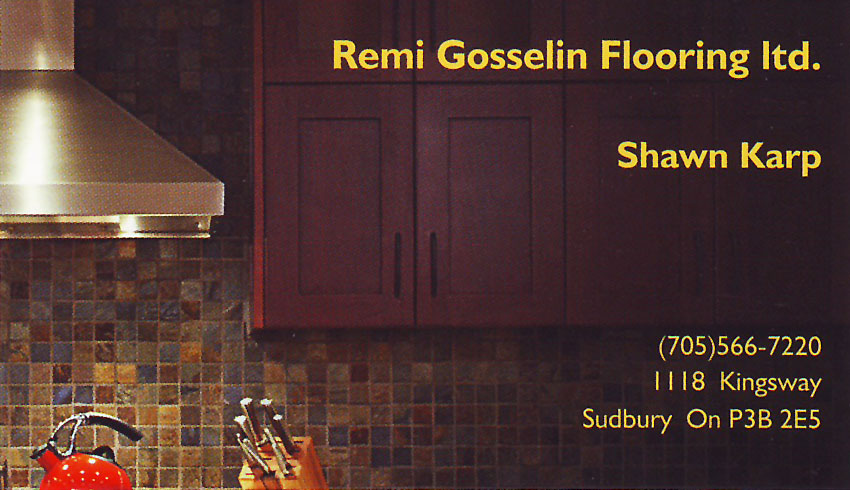 Remi Gosselin Flooring Ltd Sudbury